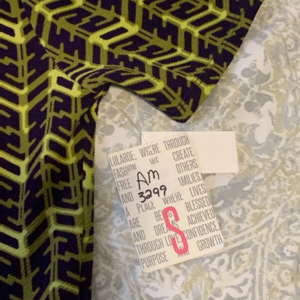 Lula Roe Patterned Dress - Picture 3 of 4